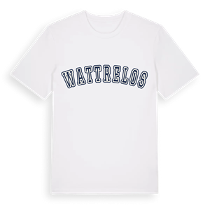 Wattrelos college t-shirt – ekologisk bomull t-shirt från Pinshirt