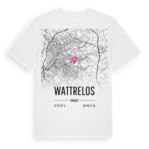 Wattrelos karta t-shirt – ekologisk bomull t-shirt från Pinshirt