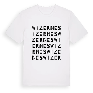 Wizernes ordlek t-shirt – ekologisk bomull t-shirt från Pinshirt