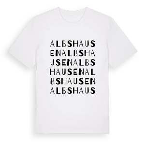 Albshausen ordlek t-shirt – ekologisk bomull t-shirt från Pinshirt