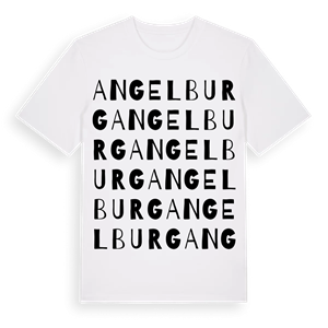 Angelburg ordlek t-shirt – ekologisk bomull t-shirt från Pinshirt