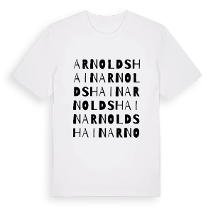 Arnoldshain ordlek t-shirt – ekologisk bomull t-shirt från Pinshirt