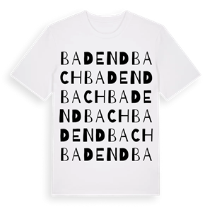 Bad Endbach ordlek t-shirt – ekologisk bomull t-shirt från Pinshirt