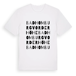 Bad Homburg vor der Höhe ordlek t-shirt – ekologisk bomull t-shirt från Pinshirt