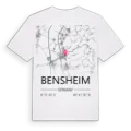 Bensheim karta t-shirt