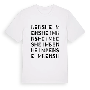Bensheim ordlek t-shirt – ekologisk bomull t-shirt från Pinshirt