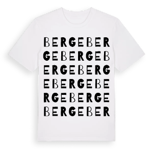 Berge ordlek t-shirt – ekologisk bomull t-shirt från Pinshirt