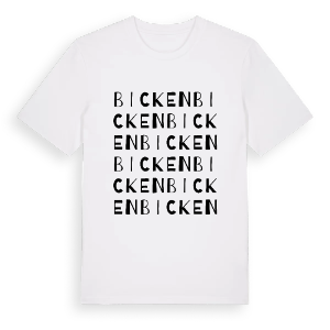 Bicken ordlek t-shirt – ekologisk bomull t-shirt från Pinshirt