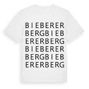 Bieberer Berg ordlek t-shirt – ekologisk bomull t-shirt från Pinshirt