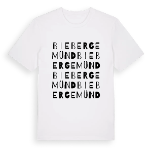 Biebergemünd ordlek t-shirt – ekologisk bomull t-shirt från Pinshirt