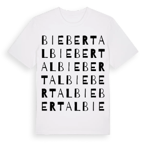 Biebertal ordlek t-shirt – ekologisk bomull t-shirt från Pinshirt