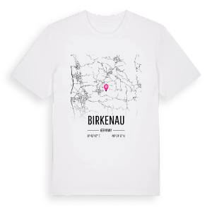 Birkenau karta t-shirt – ekologisk bomull t-shirt från Pinshirt