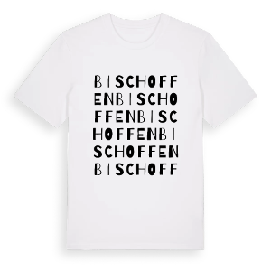 Bischoffen ordlek t-shirt – ekologisk bomull t-shirt från Pinshirt