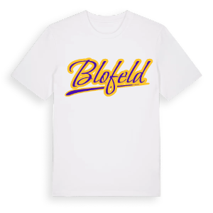 Blofeld baseball t-shirt – ekologisk bomull t-shirt från Pinshirt