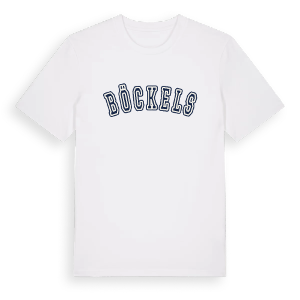 Böckels college t-shirt – ekologisk bomull t-shirt från Pinshirt
