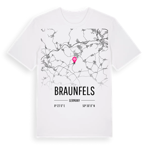 Braunfels karta t-shirt – ekologisk bomull t-shirt från Pinshirt