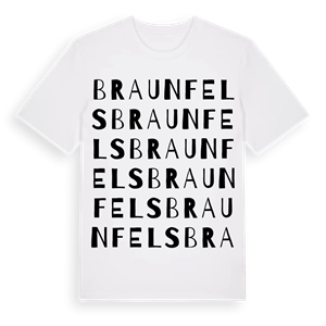 Braunfels ordlek t-shirt – ekologisk bomull t-shirt från Pinshirt