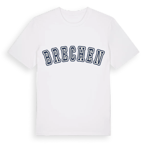 Brechen college t-shirt – ekologisk bomull t-shirt från Pinshirt