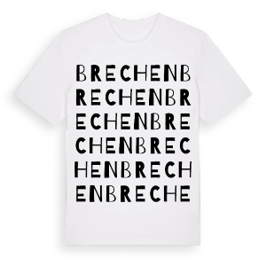 Brechen ordlek t-shirt – ekologisk bomull t-shirt från Pinshirt