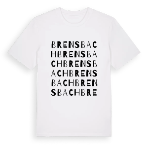 Brensbach ordlek t-shirt – ekologisk bomull t-shirt från Pinshirt