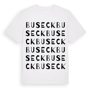 Buseck ordlek t-shirt – ekologisk bomull t-shirt från Pinshirt