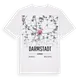 Darmstadt karta t-shirt