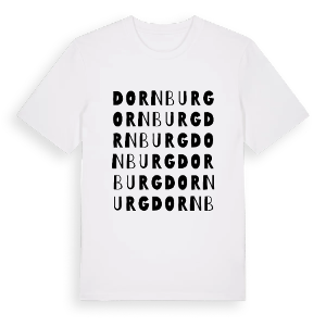 Dornburg ordlek t-shirt – ekologisk bomull t-shirt från Pinshirt