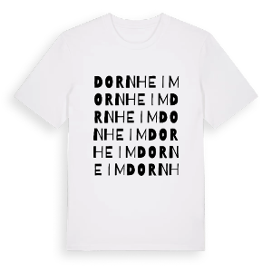 Dornheim ordlek t-shirt – ekologisk bomull t-shirt från Pinshirt