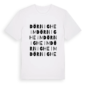 Dörnigheim ordlek t-shirt – ekologisk bomull t-shirt från Pinshirt