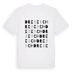 Dreieich ordlek t-shirt – ekologisk bomull t-shirt från Pinshirt