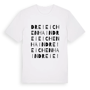 Dreieichenhain ordlek t-shirt – ekologisk bomull t-shirt från Pinshirt