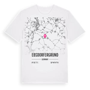 Ebsdorfergrund karta t-shirt – ekologisk bomull t-shirt från Pinshirt