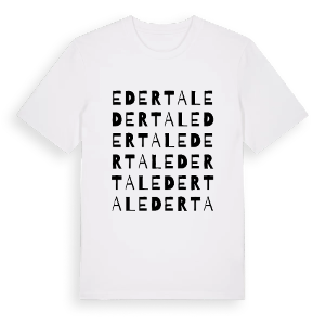 Edertal ordlek t-shirt – ekologisk bomull t-shirt från Pinshirt