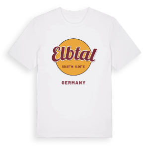 Elbtal cirkel t-shirt – ekologisk bomull t-shirt från Pinshirt