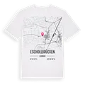 Eschollbrücken karta t-shirt