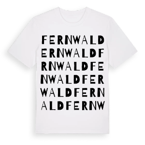 Fernwald ordlek t-shirt – ekologisk bomull t-shirt från Pinshirt