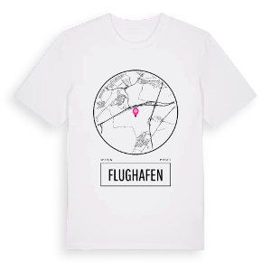 Flughafen t-shirt – ekologisk bomull t-shirt från Pinshirt