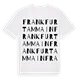 Frankfurt am Main ordlek t-shirt