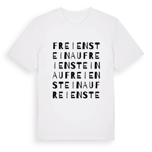 Freiensteinau ordlek t-shirt – ekologisk bomull t-shirt från Pinshirt