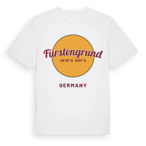 Fürstengrund cirkel t-shirt – ekologisk bomull t-shirt från Pinshirt