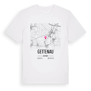 Gettenau karta t-shirt – ekologisk bomull t-shirt från Pinshirt