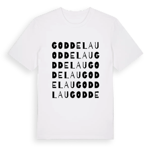 Goddelau ordlek t-shirt – ekologisk bomull t-shirt från Pinshirt