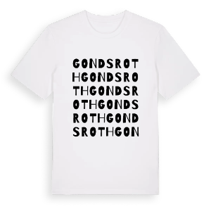 Gondsroth ordlek t-shirt – ekologisk bomull t-shirt från Pinshirt