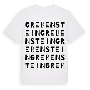Grebenstein ordlek t-shirt – ekologisk bomull t-shirt från Pinshirt