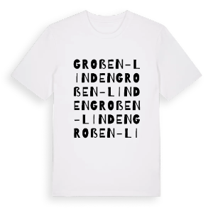 Großen-Linden ordlek t-shirt – ekologisk bomull t-shirt från Pinshirt