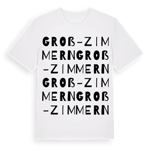 Groß-Zimmern ordlek t-shirt – ekologisk bomull t-shirt från Pinshirt