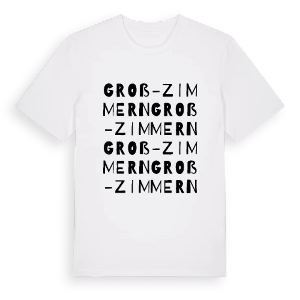 Groß-Zimmern ordlek t-shirt – ekologisk bomull t-shirt från Pinshirt