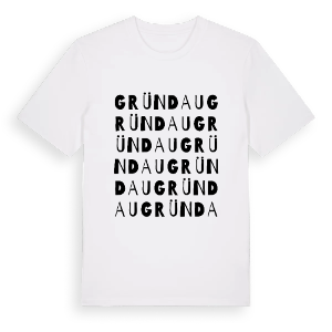Gründau ordlek t-shirt – ekologisk bomull t-shirt från Pinshirt