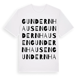 Gundernhausen ordlek t-shirt – ekologisk bomull t-shirt från Pinshirt