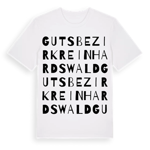 Gutsbezirk Reinhardswald ordlek t-shirt – ekologisk bomull t-shirt från Pinshirt